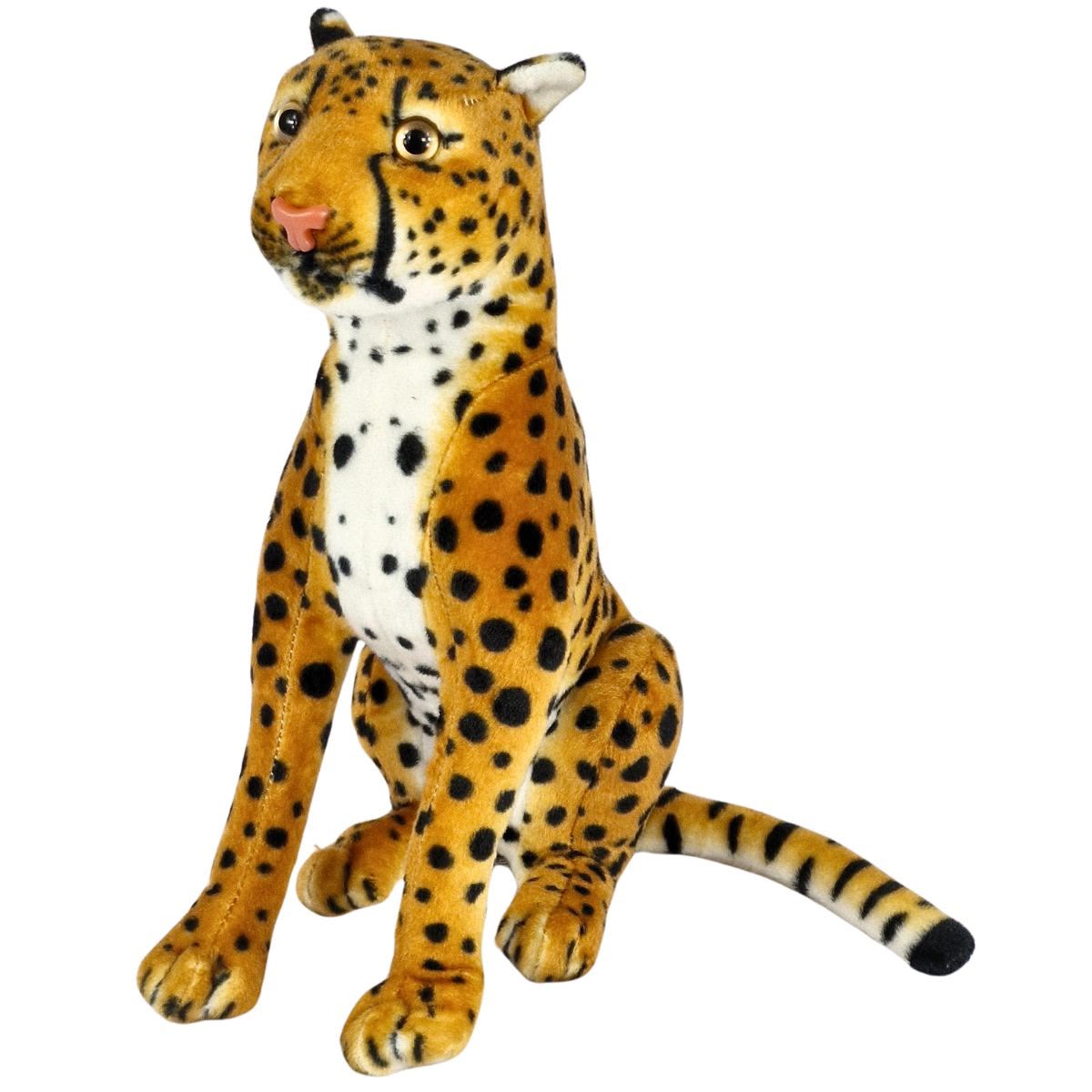 Guepardo de Pelúcia Realista Chita 30cm Felino Safari