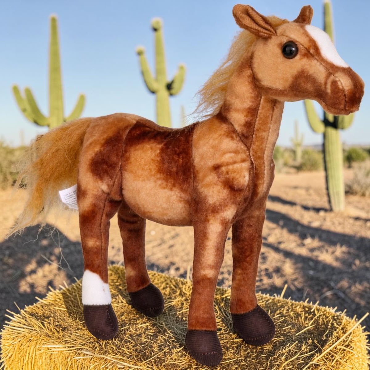 Cavalo de Pelúcia Realista Articulado Fazenda Cavalinho