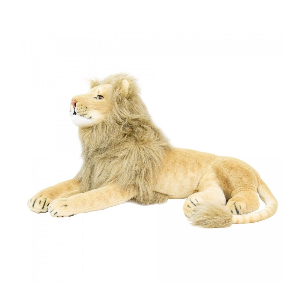Leão de Pelúcia Realista Safari