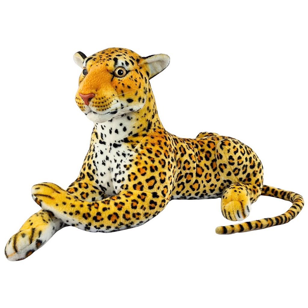 Onça Pintada De Pelúcia Realista M Safári