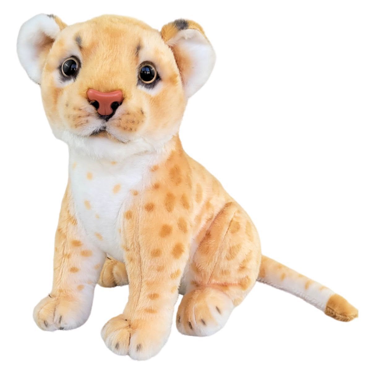Leão de Pelúcia Realista Leãozinho 25cm Filhote Safari Nicho