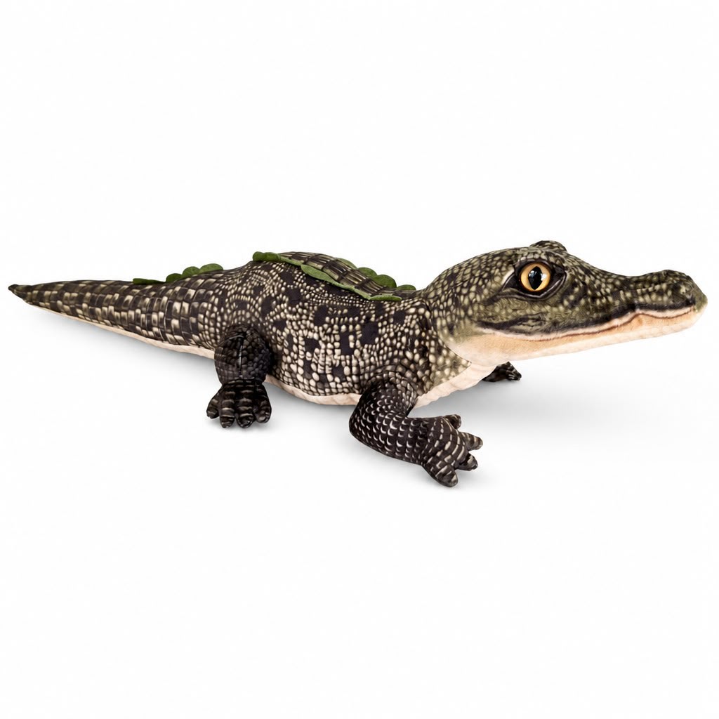 Jacaré de Pelúcia Crocodilo 65cm Realista