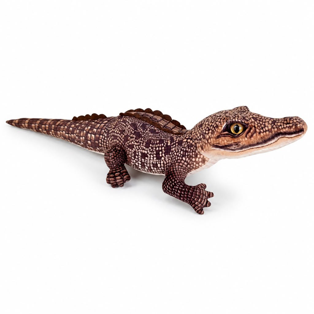 Jacaré de Pelúcia Crocodilo 65cm Realista