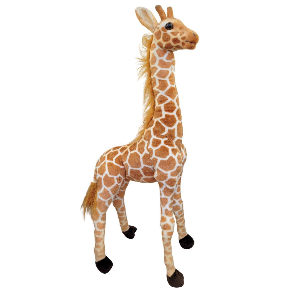 Girafa de Pelúcia Realista Grande 90cm Safari