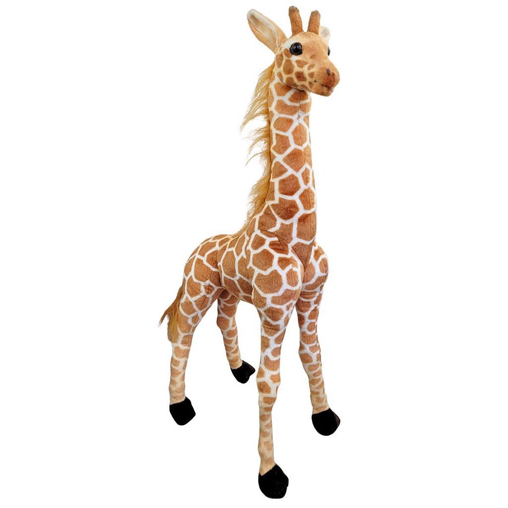 Girafa de Pelúcia Realista Grande 90cm Safari