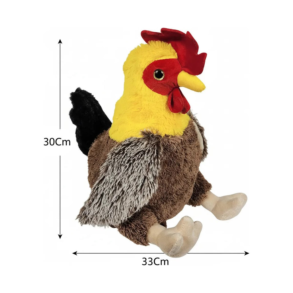 Galinha De Pelúcia Marrom Frango 30cms