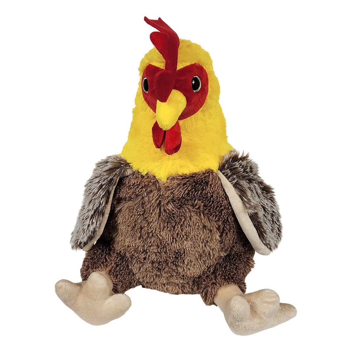Galinha De Pelúcia Marrom Frango 30cms